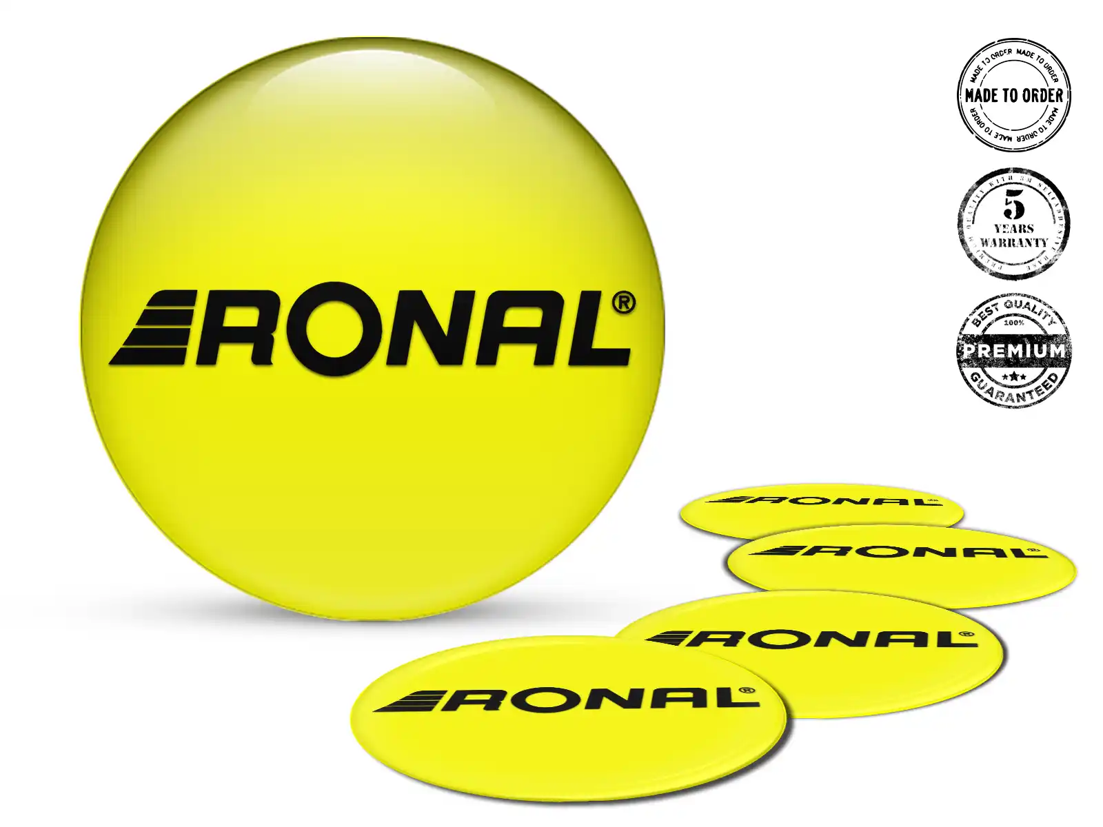 Ronal Pegatina Silicona Edición Emblemas de Aro Custom